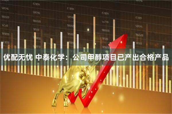 优配无忧 中泰化学：公司甲醇项目已产出合格产品
