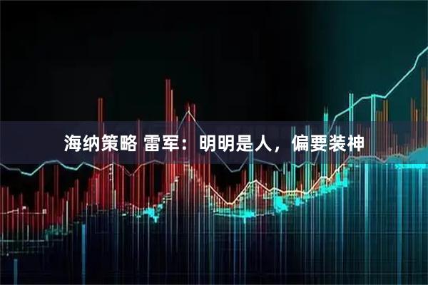 海纳策略 雷军：明明是人，偏要装神